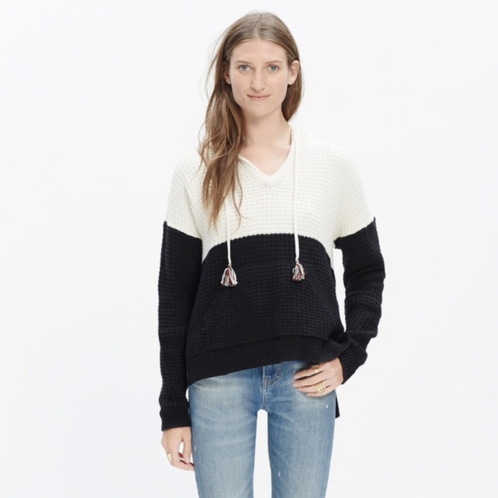 Madewell Colorblock Hoodie Sweater